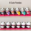 Panda Gun Gun Fortune-Blessing Blind Box Figurine for Desk or Car
