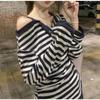 Pure Desire One-shoulder Korean Style Gentle Style Long-sleeved T-shirt Women's Early Autumn Slimming Top