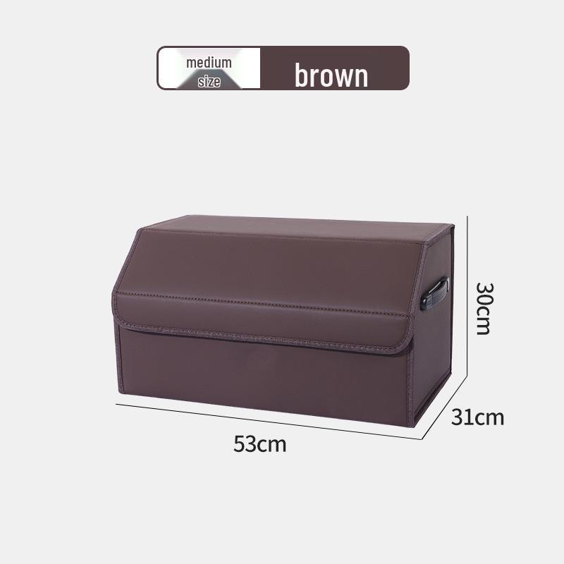 Leather Car Trunk Storage Organizer Box