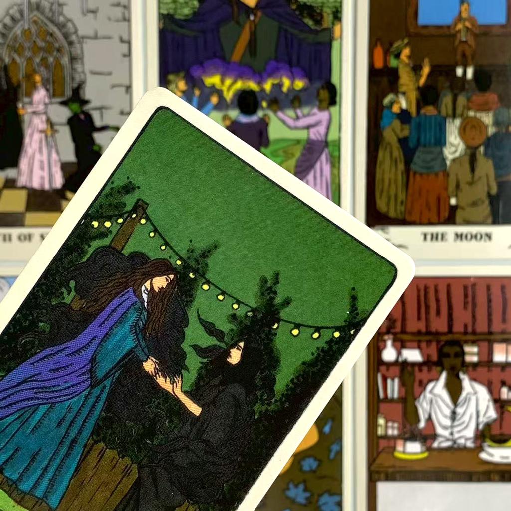 Agatha All Along Tarot Deck A 78 Cards Deck English Version Fate Predictive Divination Party Cards, Halloween and Christmas Gift