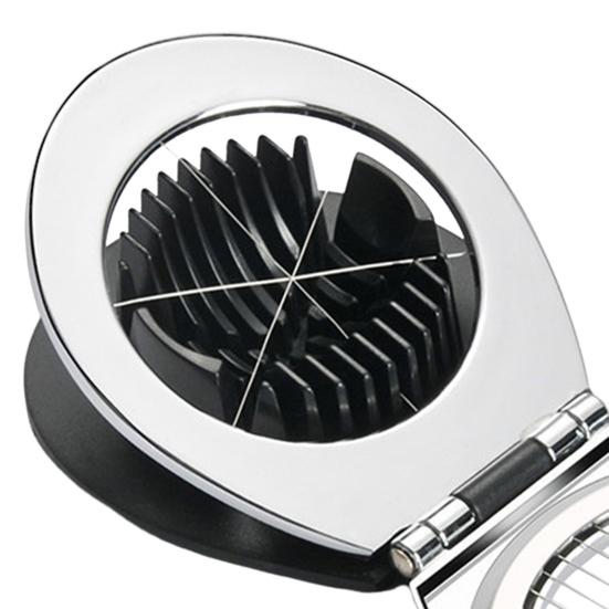 Egg Slicer 2 Modes High Hardness Rust-proof Uniform Thickness Ergonomic Handle 2 In 1 Egg Cutter Kitchen Gadget