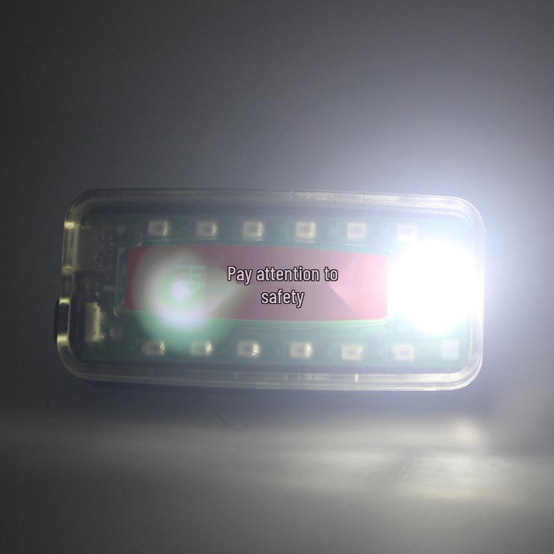Multifunctional Rechargeable LED Shoulder Light - Red/Blue Strobe, Waterproof, Clip-On for Security and Night Patrol.