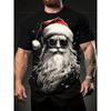 Summer Men's Fashionable Short Sleeved Casual Loose Comfortable Daily 3D Digital Color Printed Round Neck Top T-shirt