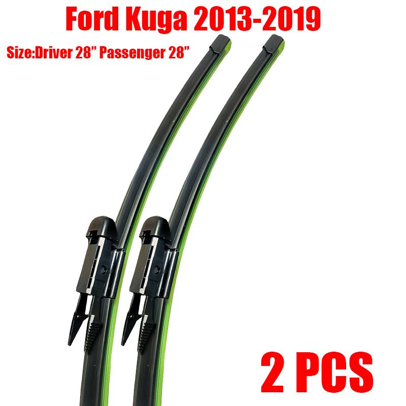 2PCS Car Wiper For Ford Kuga Windshield Front Wiper Blades Brushes And Accessories 2013 2014 2015 2016 2017 2018 2019 Ford
