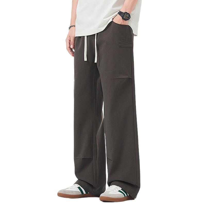 Izzue IT Men's Pure Cotton Straight-Leg Casual Pants