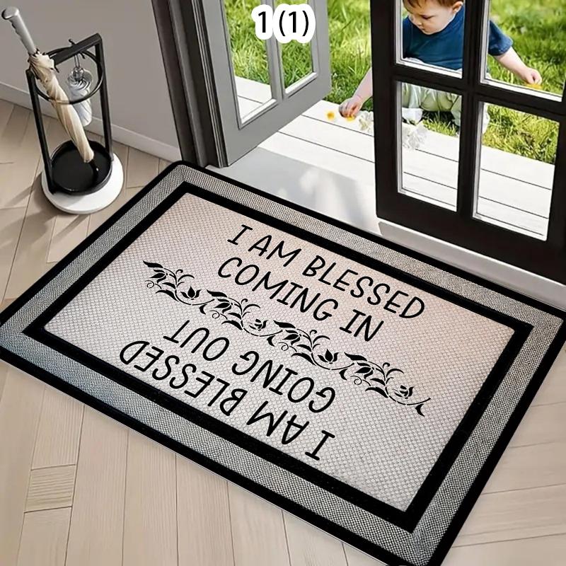 Welcome Doorstep Mat Fun Text Home Decoration Floor Mat Living Room Bedroom Entrance Farmhouse Anti Slip Door Mat