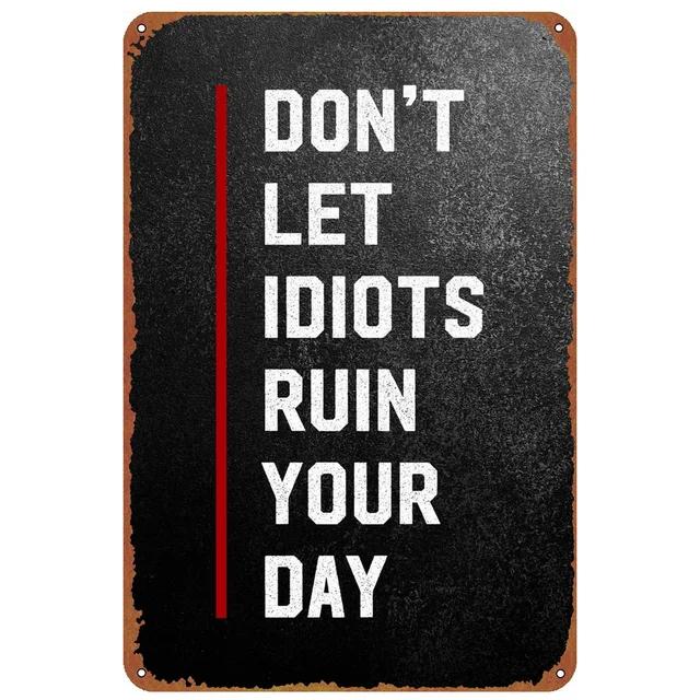 Vintage Metal Tin Sign  Dont Stop Until Youre Proud  Retro Wall Decor for Man Cave Home Cafe Garden Club Bar  Iron Poster Pai