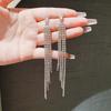 Diamond Chain Fringed Earrings Femininity Versatile Long Earrings Trendy Stud Earrings Personalized Exaggerated Earrings