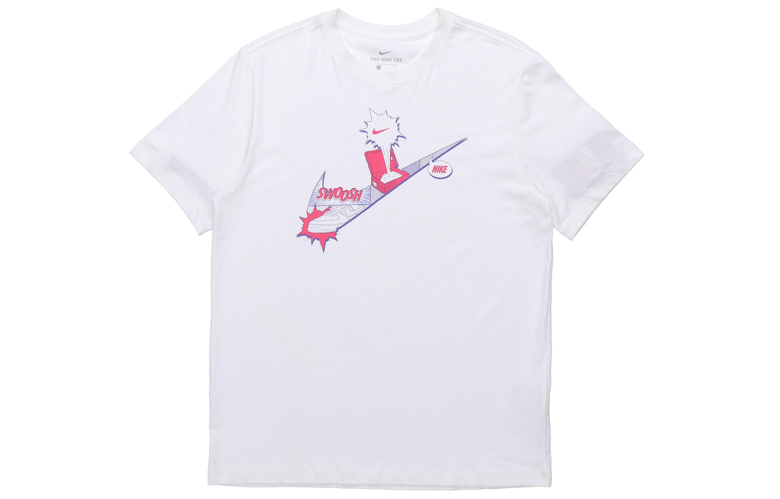 

Nike T Shirts Men s Crew Neck Moderate Straight Fit CT6524-100 S