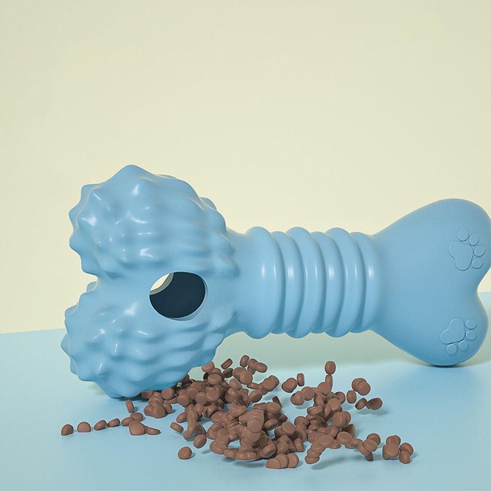 Hundeknochen Puzzle Spielzeug - Leckerli-ausgebendes Kauspielzeug für Hunde, Langlebiges Zahnreinigungsspielzeug zur Linderung von Langeweile,