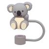 7Pcs Silicone Animals Straw Tips Protectors 10mm Cartoon Animals Straw Caps Dust-Proof for Stanley 30/40oz Tumbler Accessories