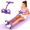 Multi-Functional Resistance Rope & Foot Pedal Yoga Band - Elastic Core, Waist, Arm, & Leg Stretching Fitness Equipment