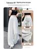 High-Waisted Urban Style Slim Fit Women's Butt Curtain Skirt