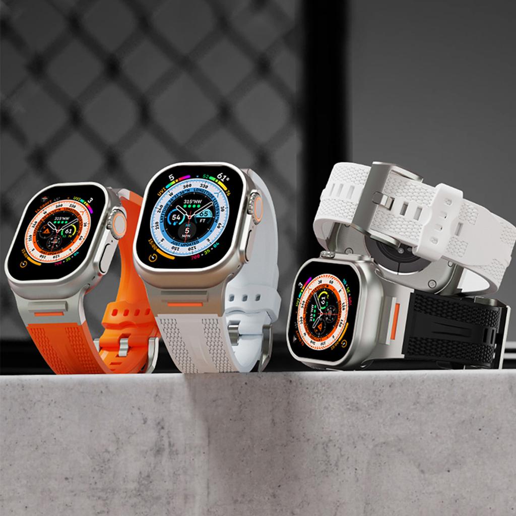 NEW Silicone Strap for Apple Watch Band Ultra 3/2 49mm 46 42 45 44mm Sport Band for Iwatch Series 11 10 9 8 7 6 SE 5 Bracelet