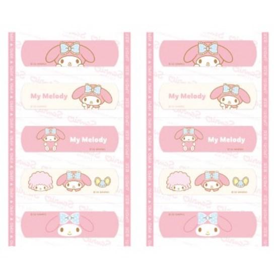 Sanrio Characters Band Large Capacity 50 Sheets 5 Types X 10p Set, 50 Pieces, 1 Piece, a Popular Character In Korea