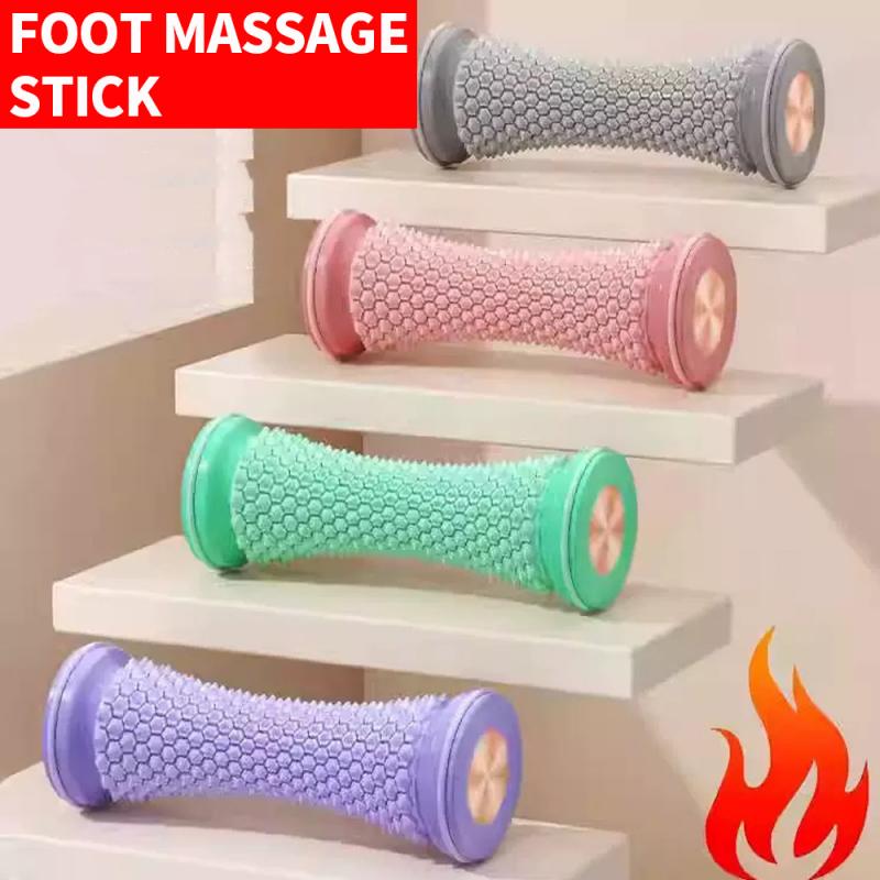 Portable Plantar Massage Roller for Foot Relief, Yoga Arch Support Muscle Relaxation Tool with Dual Texture Recovery Roller