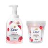 Sweet Strawberry Oat Milk Shower Foam & Body Scrub Set