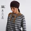 GREEN BELT Women's 100% Lambswool Color Block Stripe Round Neck Sweater