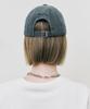 Nigaennikol Nicole Lettering Ball Cap_Denim Charcoal