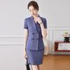 Women's Summer Double-breasted Short-Sleeve Professional Suit Jacket