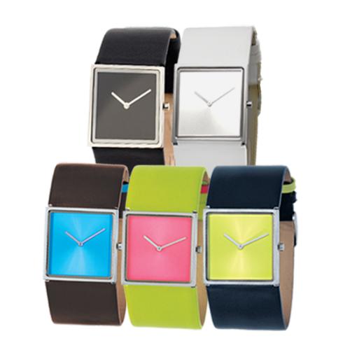 

[Lantz] Lantz Women s Color Square Leather Watch LA-670 WH