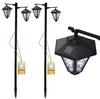 2X Latarnia Solarna Lampa Ogrodowa Led 137Cm Wysoka