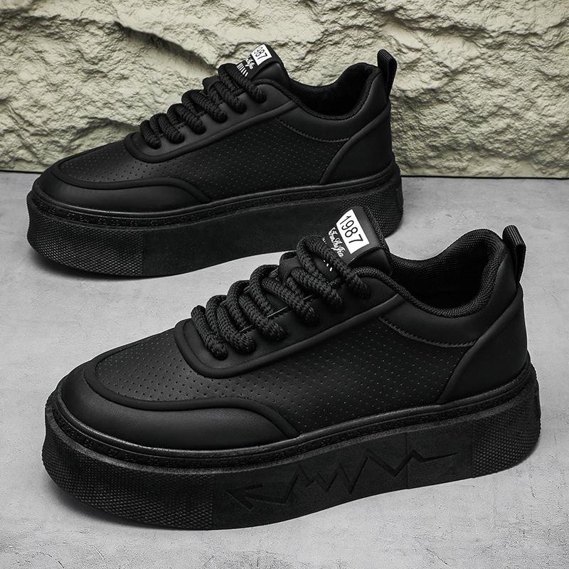 

Новые мужские повседневные спортивные кроссовки для сноуборда, нескользящие и универсальные, модные спортивные туфли на шнуровке, дышащие, износостойкие 44 чёрный