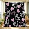 Love Series Flannel Throw Blanket Lightweight, Soft & Warm, Cozy for Home, Window Seat Decor, Perfect Valentine's Day Gift