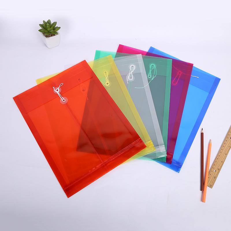 Custom Printed Transparent PP Plastic A4 Document Folder with Logo A4