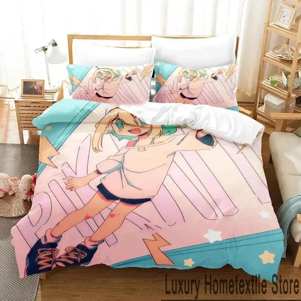 

Amano Pikamee Anime Bedding Set Boys Girls Twin Queen King Size Duvet Cover Pillowcase Bed boys Adult Home Textileextile EU Single 135x200cm