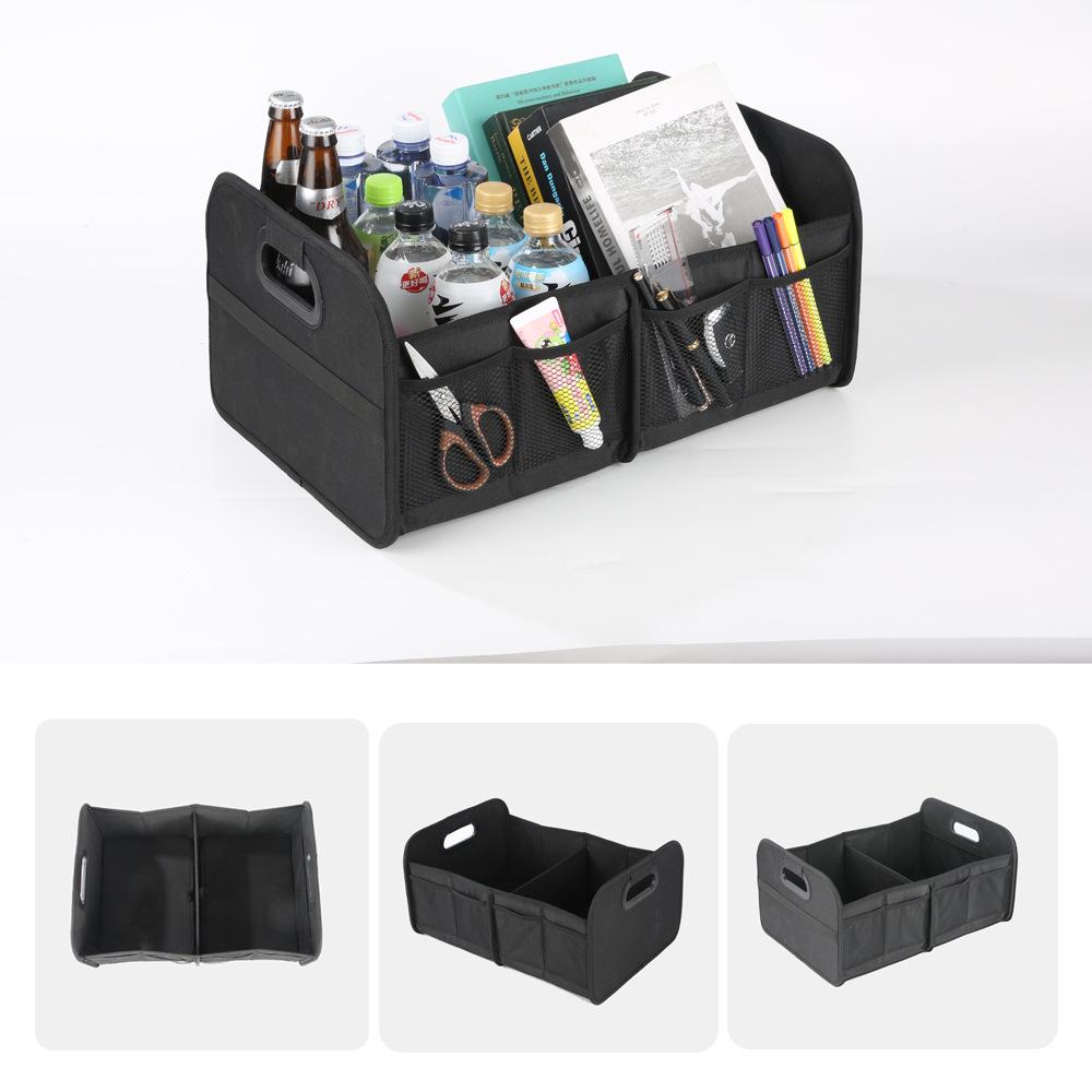 Cross-Border Car Trunk Organizer: Foldable Large Capacity Storage Box with Oxford Cloth