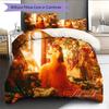 AYLIVA Poster Biancheria da Letto Trapunta Set Copripiumino Federa Decorazione per la Casa Regalo di Compleanno (1 * copripiumino + 2 * federa, senza nucleo)