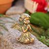 Angel Statue Gold Sturdy Multifunctional Craft Miniature Figurine Accessories for Outdoor Balcony