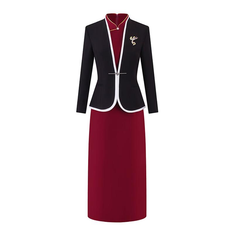 Teluoman New Chinese Style Professional Dress & Suit Set