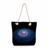 Starry Sky Print Thick Rope Single-shoulder Beach Bag 7229 CLE