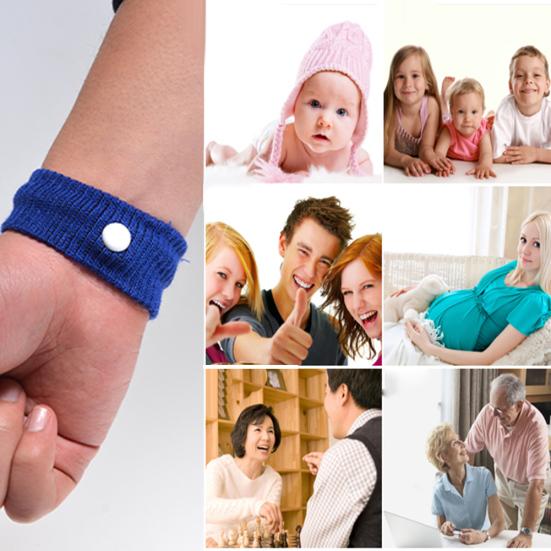 1 pár náramek proti nevolnosti, nevolnosti z auta, mořské nemoci