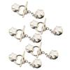 5 Pcs Chain Button Pins Cardigan Closure Fastener No Sewing Detachable Decorative Buttons for Sweaters Cardigans