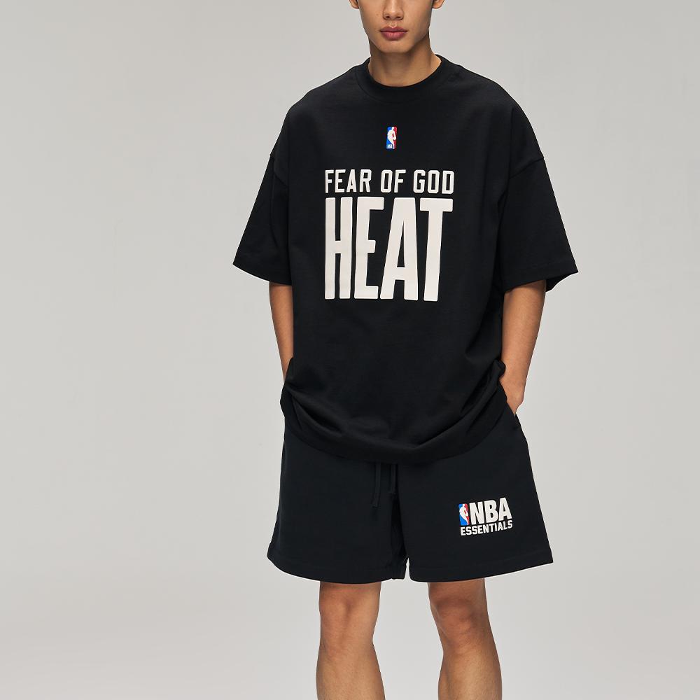 Fear of God Essentials Heat 90s Tee Vintage Black Men Tops 125NB252012F