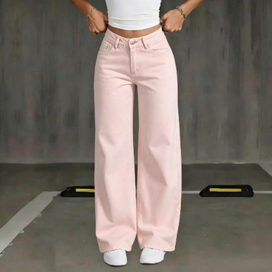 Jeans Rétro Évasés Taille Haute Chic pour Femme