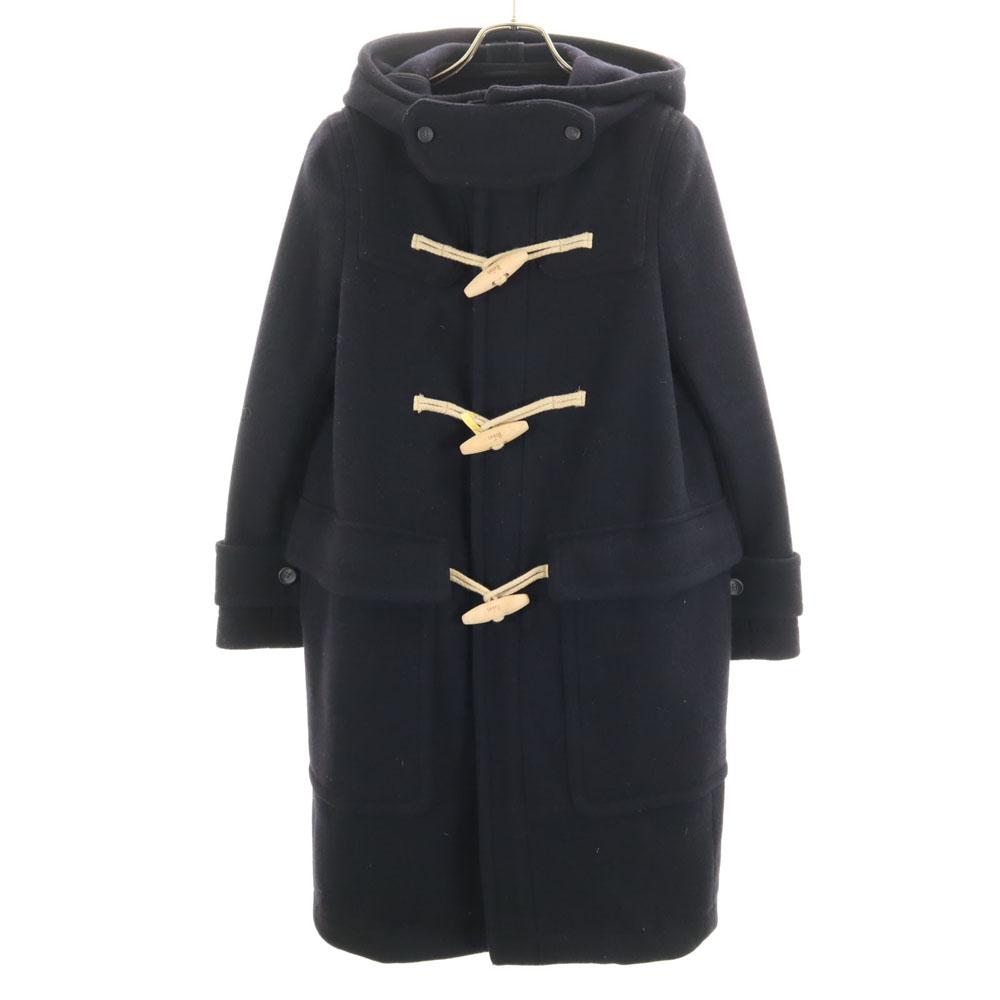 

THE RERACS сделано в Японии Мельтоновое пальто-дафлкот 36 темно-синее Женское Б/У