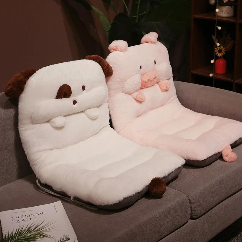 Lovely Pig Bear Rabbit Dog Cushion Chair Butt Pillow Plush Toy Square Non-Slip Seat Cushion Office Home Send Gifts To Friends