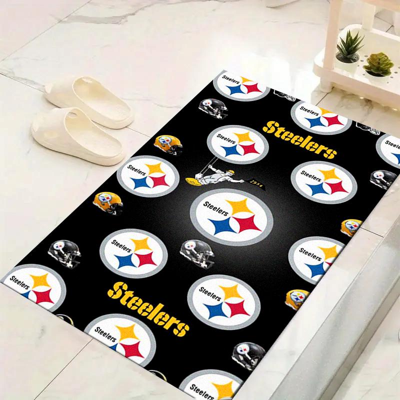 Kobercový koberec Pittsburgh Steelers pro obývací pokoj, ložnici, domov, dekorace pohovky, dětský hrací protiskluzový podlahový koberec