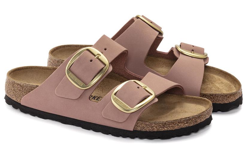 Birkenstock Arizona Big Buckle Nubuk Leather 'Old Rose' Women's 1023963