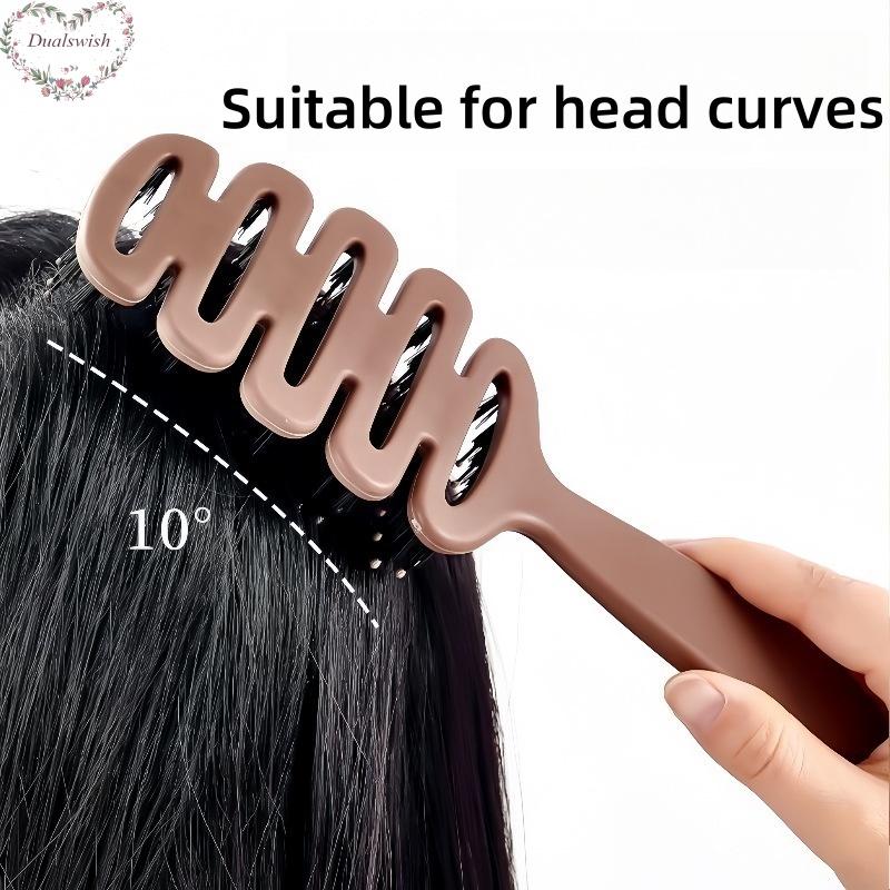 Pine Tower Shape Hair Smoothing Comb Fluffy Massage Head Hair Brush Anti-static Bristle Comb Rib Comb Hair Care Styling Comb