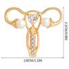 New  Creative Human Body Shape Brooch Mother Uterus Shape Brooch