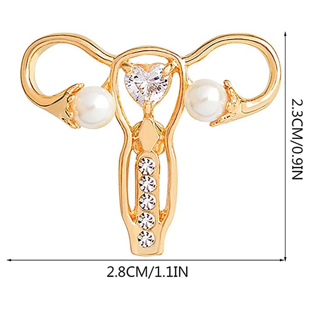 New Creative Human Body Shape Brooch Mother Uterus Shape Brooch