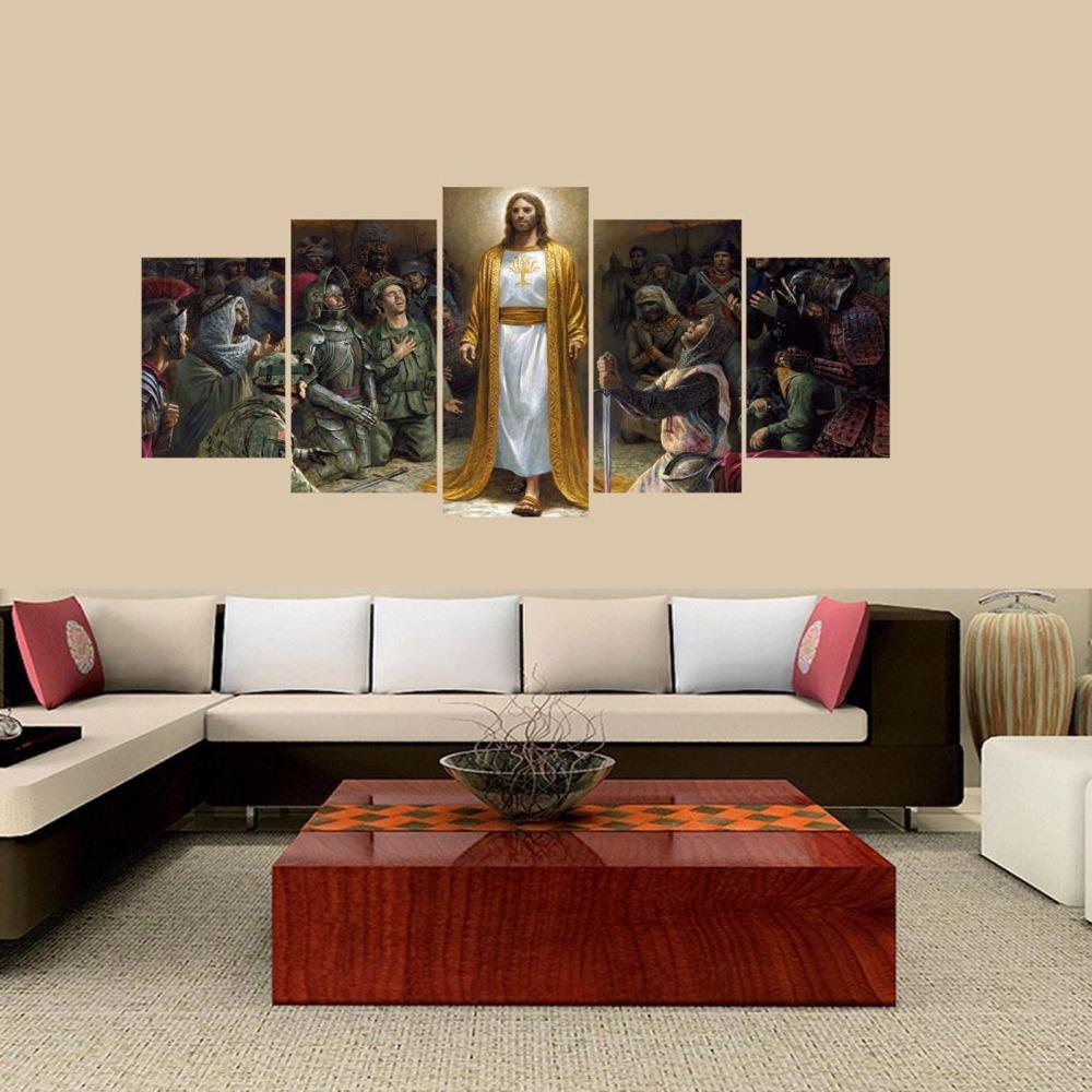 

Modern 5 Panel Canvas Wall Art Decor For Home Interior Walls 20X35 20X45 20X55CM