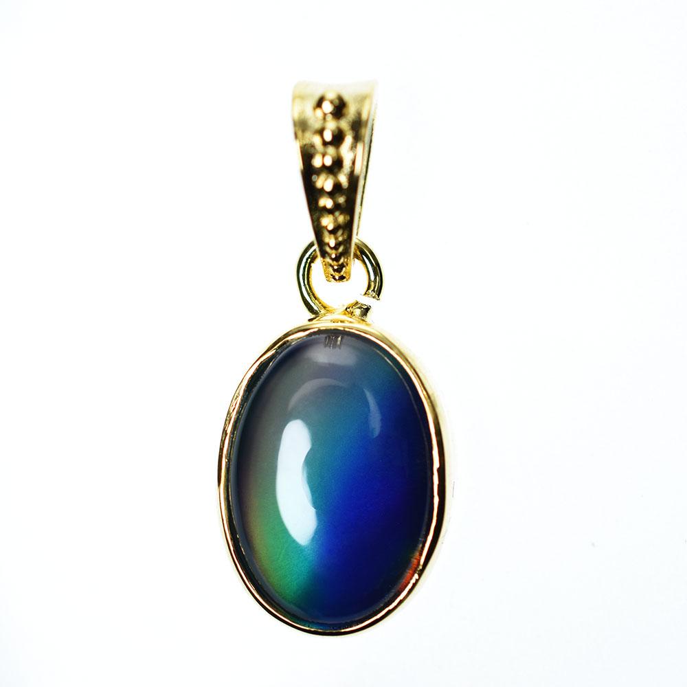 CERTIFIED Natural 15.90 Ct Opal 18K Gold Plated Multicolor Loose Gems Pendant MY.PDG-331-NS