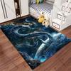Snake Floating In Cosmic Space Carpet Yoga Living Room Room Decor Children's Crawling Mat Doormat Area Rug Games Mat