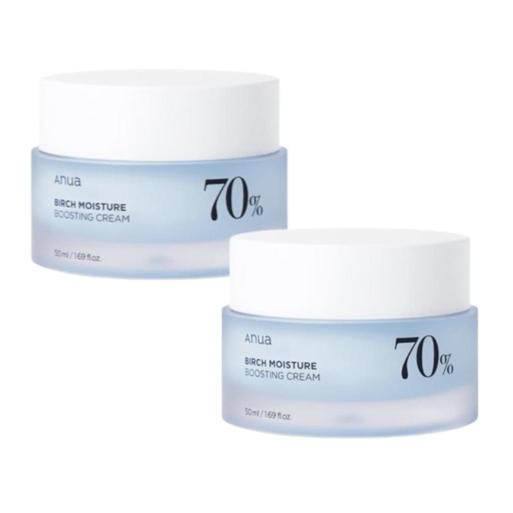Anua Birch 70 Moisture Boosting Cream 50ml | Hydrating & Soothing Korean Face Cream with Birch Sap